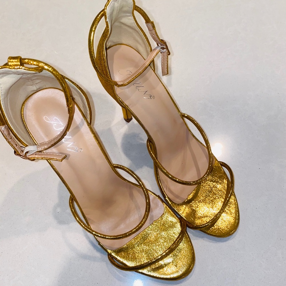 Gold heels